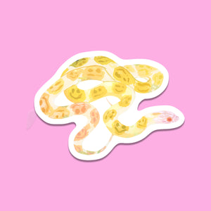 Smiley Snake Sticker