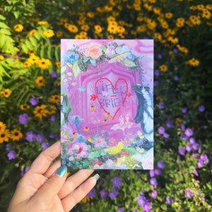 Postcard Print - Artist’s Grave