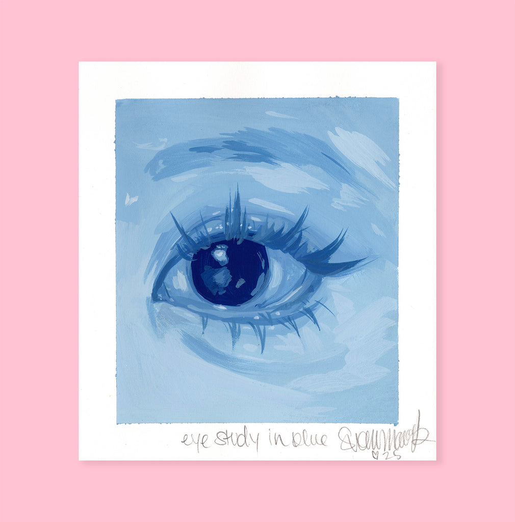 Eye Study in Blue- Original Painting