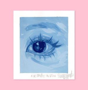 Eye Study in Blue- Original Painting