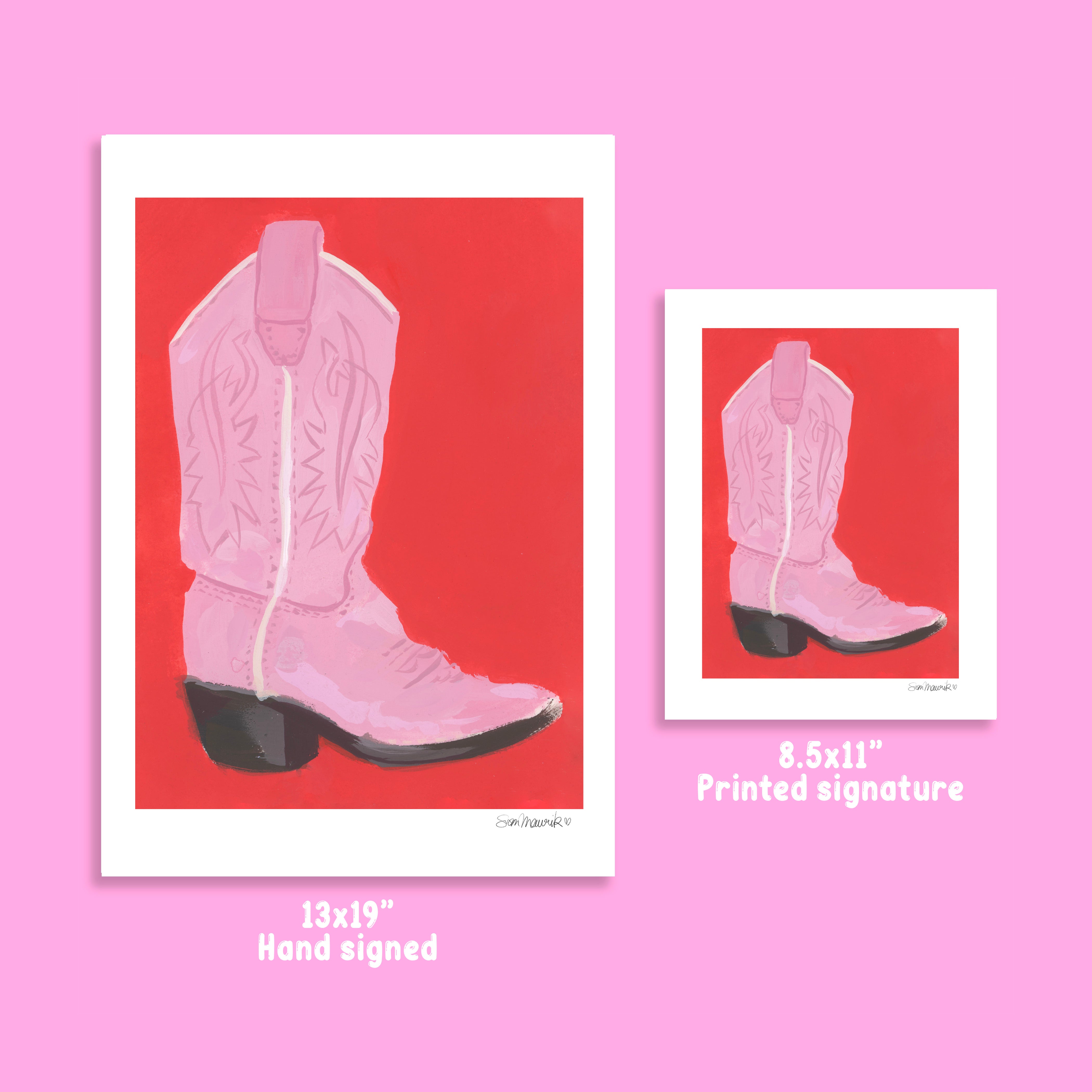 Cowboy Boot Art Print