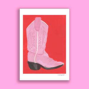 Cowboy Boot Art Print