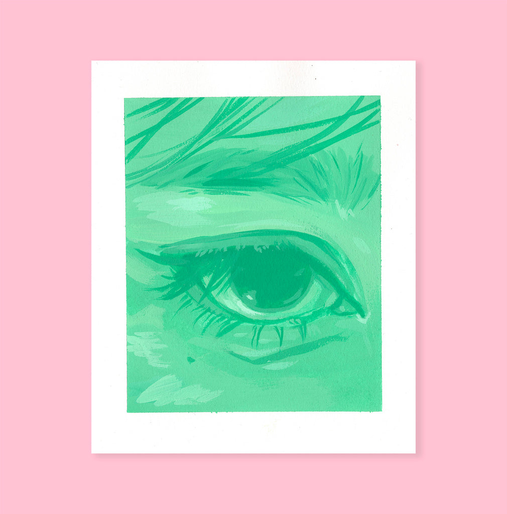 Eye Study in Emerald- Original Painting