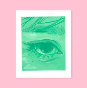 Eye Study in Emerald- Original Painting