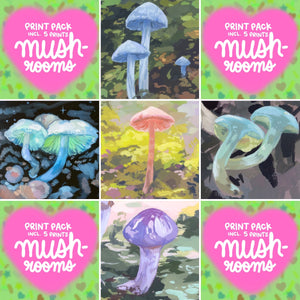 Mushrooms - Print Pack