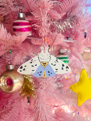 Spotted Moth Christmas Ornament