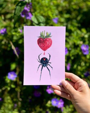 Strawberry Widow - 5x7" Print