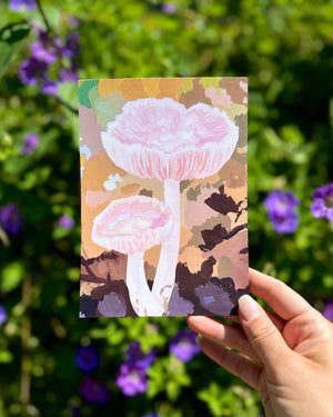 Pink Mushroom - 5x7" Print