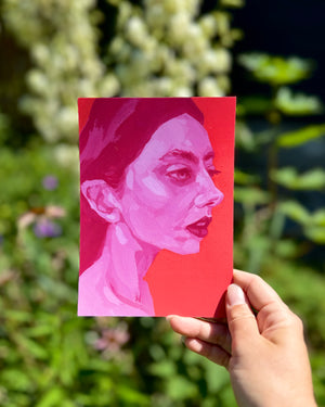Red Portrait - 5x7" Print