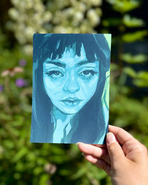 Green Portrait - 5x7" Print