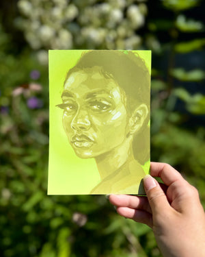 Yellow Portrait - 5x7" Print