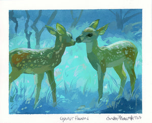 Ghost Fawns - Original Painting