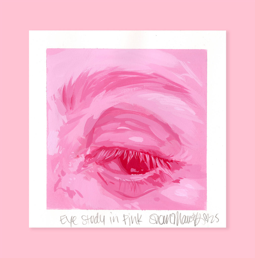 Eye Study in Pink- Original Painting