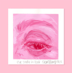 Eye Study in Pink- Original Painting
