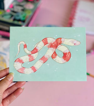 Postcard Print - Snake